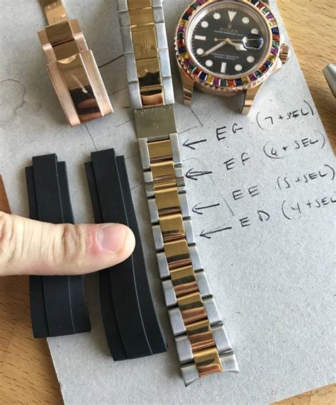 how to adjust rolex bracelet|rolex oysterflex strap size chart.